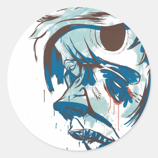 頭の穴 ラウンドシール (正面)