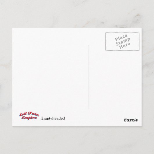 頭の空の ポストカード (裏面)