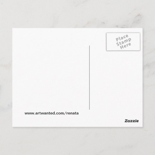 頭の鈍い ポストカード (裏面)