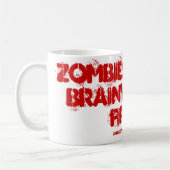 頭の食べ悪い人を先にゾンビだ！ コーヒーマグカップ (左)