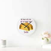 頭はジムと言うがハートはタコスと言う ラウンド壁時計 (ホーム)