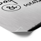 頭を下げて嵐に耐える引用文 ポスター (角)