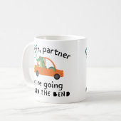 頭を丸める コーヒーマグカップ (正面左)