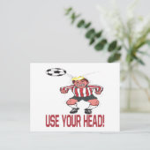 頭を使う ポストカード (スタンド正面)