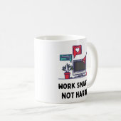 頭を使わずに働く コーヒーマグカップ (正面右)