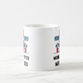 頭を使わずに働く コーヒーマグカップ (中央)