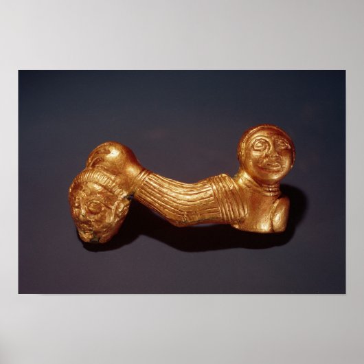 頭を持つ戦士をピン留めする ポスター (正面)