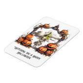 頭を痛めるハッピーハローウィン マグネット (左側)