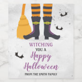 頭を痛めるハッピーハローウィン ワインラベル (シングルラベル)