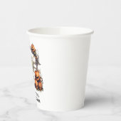 頭を痛めるハッピーハローウィン 紙コップ (左)