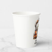 頭を痛めるハッピーハローウィン 紙コップ (右)