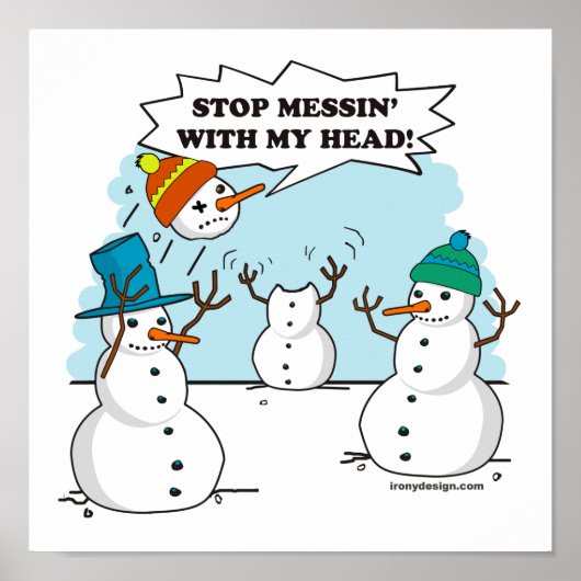 頭ストップが痛い ポスター (正面)