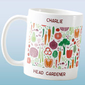 頭パーソナライズされた庭師 コーヒーマグカップ