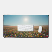 頭上から夏の野草地 デスクマット (キーボード&マウス)