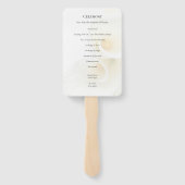 頭上のヒラユリがクローズアップ ハンドファン (裏面)