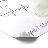 頭上のヒラユリがクローズアップ ポスター (角)