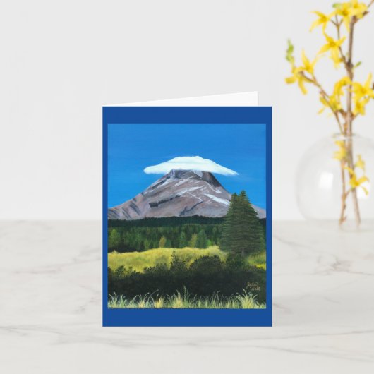 頭上山の帽子 カード (黄色い花)