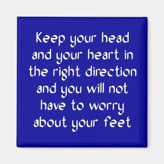 頭保とハートを右に マグネット (正面)