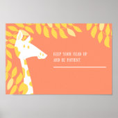 頭保を上げて辛抱強く ポスター (正面)