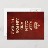 頭保を赤に向ける ポストカード (正面/裏面)