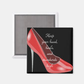 頭保、かかと、標準の高さ| Stileto マグネット (正面/裏面)