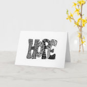 頭字語としてのHOPE感動的 カード (黄色い花)