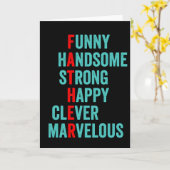 頭字語の父の日カード カード (黄色い花)