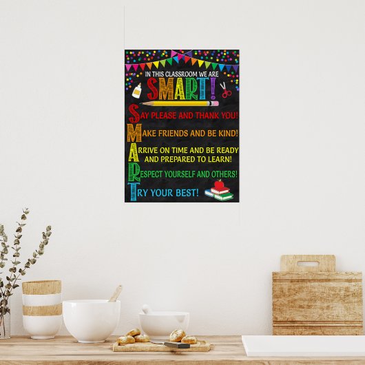 頭字語頭が切れるの教室ポスター ポスター (キッチン)