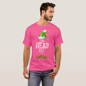 頭小妖精や小人ファミリーマッチンググループクリスマス Tシャツ (正面フル)