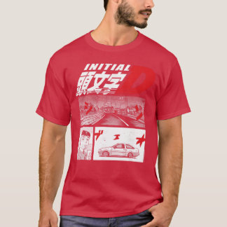 頭文字Dマンガ3コママンガ友達 Tシャツ