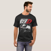 頭文字D FC RX7 ドリフト - 高橋涼介 RedS Tシャツ (正面フル)