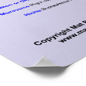 頭日本のの部分の名前 ポスター (角)