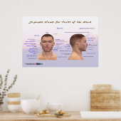 頭日本のの部分の名前 ポスター (キッチン)