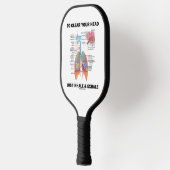 頭澄んに吸い込み吐き出し ピックルボールラケット (左)