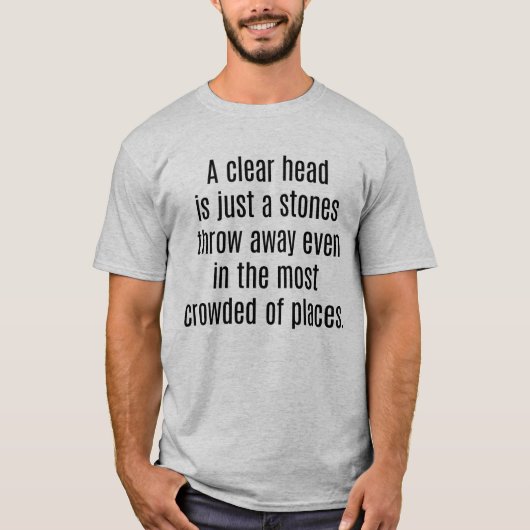 頭澄んの男性の基本Tシャツ Tシャツ (正面)