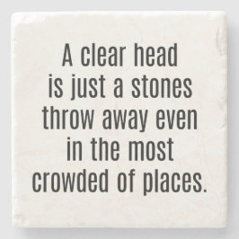 頭澄ん大理石コースター ストーンコースター