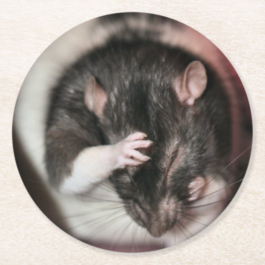 頭痛だ！ ラウンドペーパーコースター (正面)