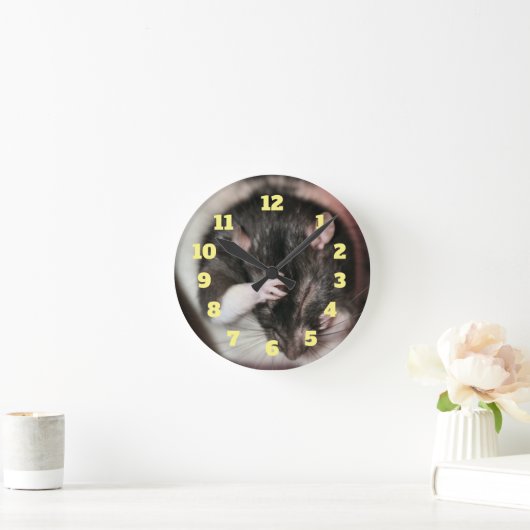 頭痛だ！ ラウンド壁時計 (ホーム)