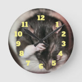 頭痛だ！ ラウンド壁時計 (正面)