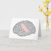 頭痛のグリーティングカード カード (黄色い花)