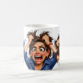 頭痛の女性 コーヒーマグカップ (中央)