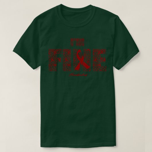 頭痛の認識度素晴らしリボンこの家族We Tシャツ (デザイン正面)