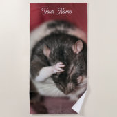 頭痛 ビーチタオル (正面)