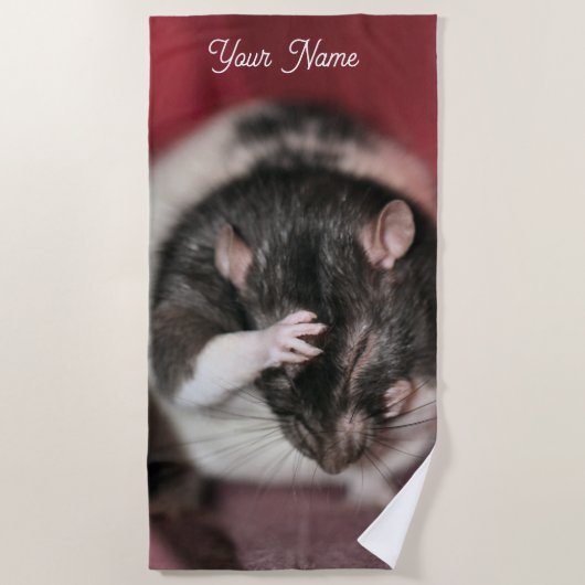 頭痛 ビーチタオル (正面)