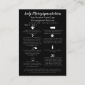 頭皮マイクロピグメントアフターケアの指導 名刺 (正面)