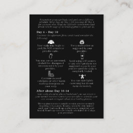 頭皮マイクロピグメントアフターケアの指導 名刺