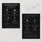 頭皮マイクロピグメントアフターケアの指導 名刺 (正面/裏面)