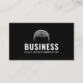 頭皮色素沈着ヘアラインのタトゥーブラック 名刺 (正面)