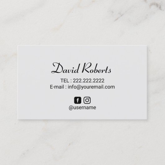 頭皮色素沈着髪タトゥーライトブルー 名刺 (裏面)