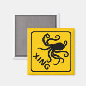 頭脚交差磁石 マグネット (正面/裏面)